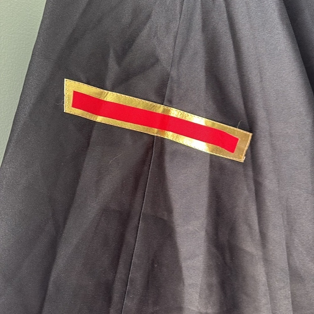 Cloak Cape Black Red Gold Cosplay Halloween Anime - Picture 4 of 8